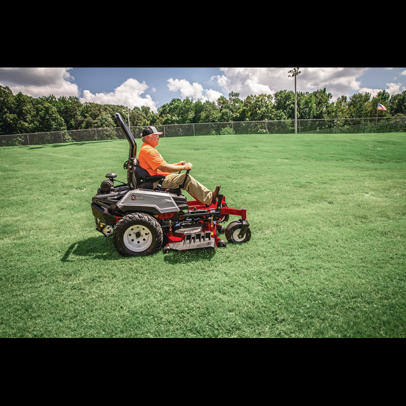 Exmark Radius X-Series with 22 HP* Kawasaki FX691 Engine and 52” UltraCut Series 4 Deck (Available Spring 2026)
